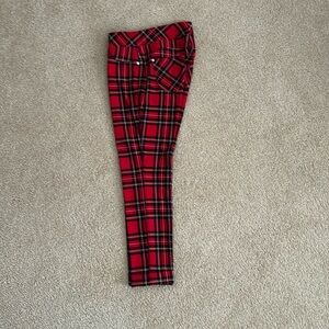 Nygard Slims Medium 10/12 Red Plaid like new just to small for me